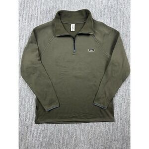 Fayettechill Pullover Polartec Grid Fleece 1/4 Zip USA Olive Green Mens Large